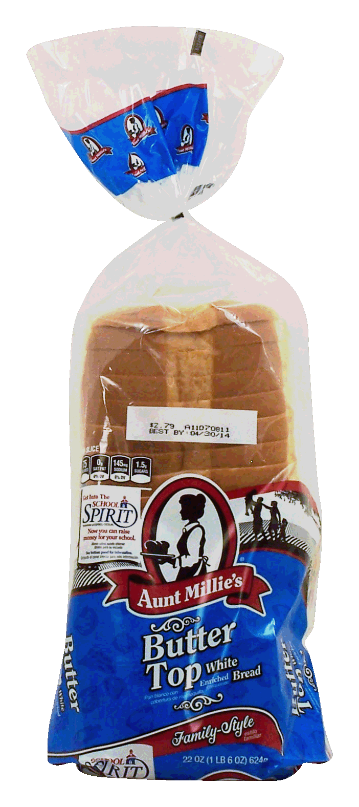 Aunt Mille&nbsp;&nbsp;butter top sliced white bread Full-Size Picture